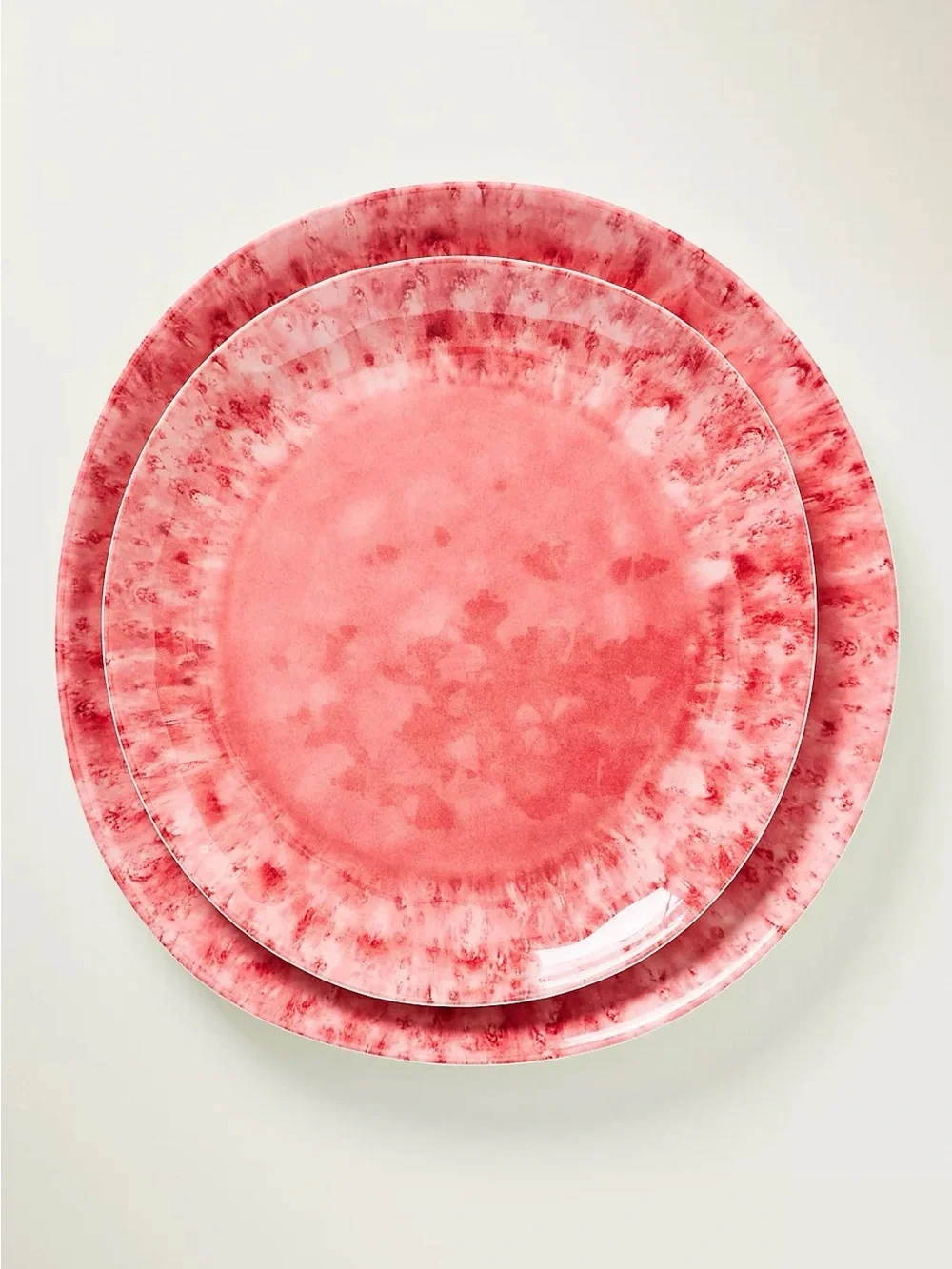 Anthropologie Reactive Melamine Dessert Plates, Set of 4